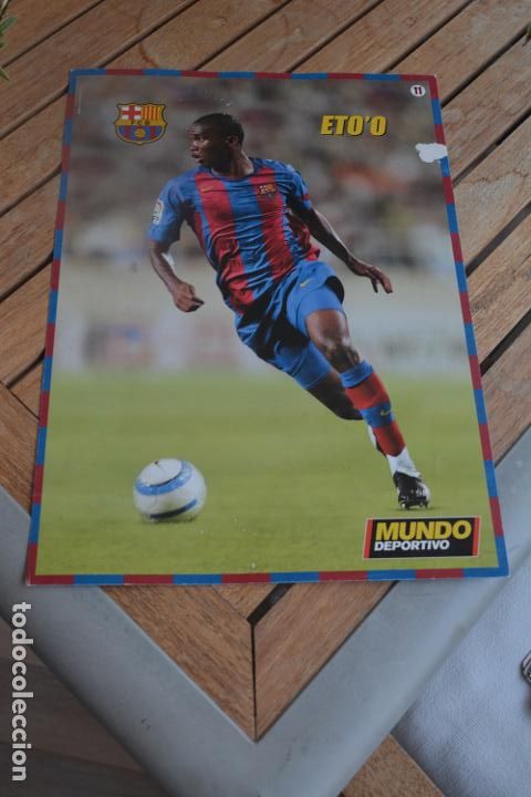 Sammelleidenschaft Sport: EL MUNDO DEPORTIVO.TEMPORADA 2008-09.MEDIDAS 34 X 25 CMS.ETO'O