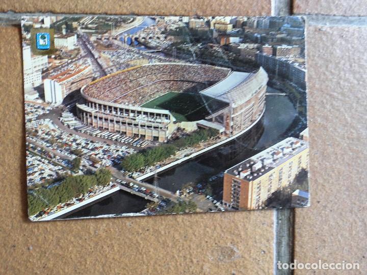 Coleccionismo deportivo: POSTAL MADRID ESTADIO VICENTE CALDERON 1977 - Foto 1