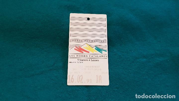 Sammelleidenschaft Sport: FORFAIT PORTE - PUYMORENS (1991) LES NEIGES CATALANES