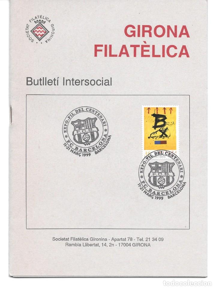 Coleccionismo deportivo: FC BARCELONA Centenario -Filatelica Girona 1990 - Foto 1