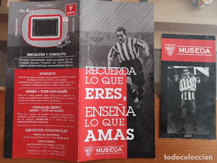 Sammelleidenschaft Sport: FOLLETO Y ENTRADA MUSEO ATHLETIC CLUB BILBAO SAN MAMES PICHICHI Y BATA EN IMAGEN VIZCAYA FUTBOL