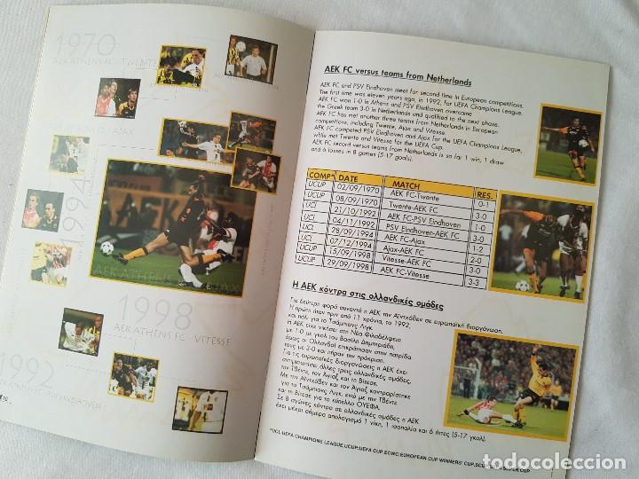 Coleccionismo deportivo: Programa oficial del AEK Atenas - PSV Eindhoven (Uefa Champions League 03/04) - Foto 2