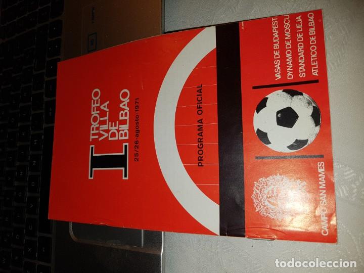 Sammelleidenschaft Sport: programa oficial villa bilbao 1971 athletic vasas budapest dynamo moscow standard lieja