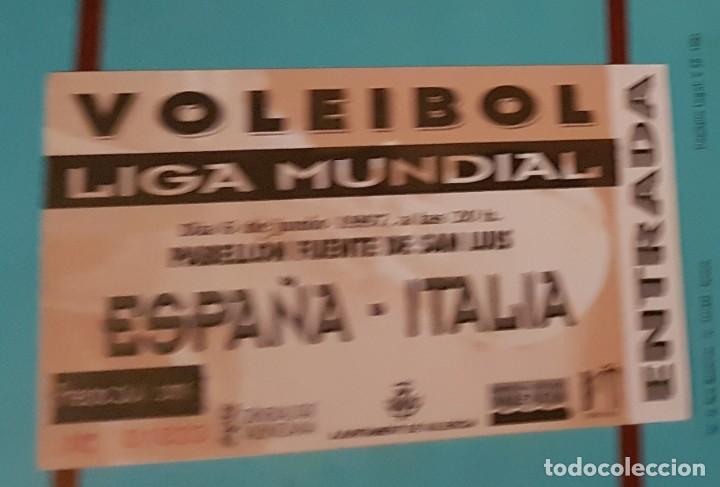 Coleccionismo deportivo: Entrada partido Voleibol Espa&ntilde;a - Italia. A&ntilde;o 1997 - Foto 1
