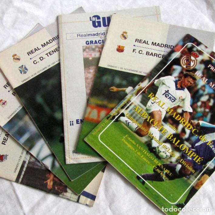 Coleccionismo deportivo: 6 programas Real Madrid - Foto 1