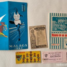 Coleccionismo deportivo: FOLLETOS RELACIONADOS CON DEPORTES EN MÁLAGA , FUTBOL , CHOCOLATES , ENTRADA ALORA. Lote 193617707