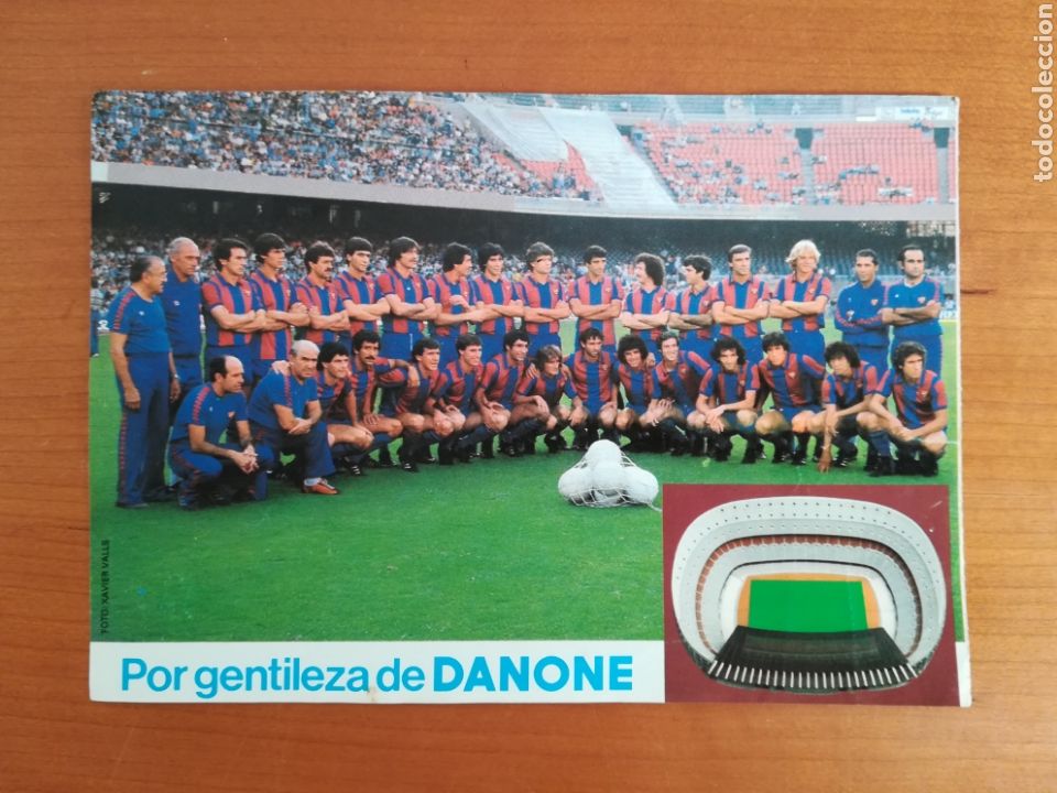 Sports collectibles: Loter&iacute;a FC Barcelona Funcionaris a&ntilde;o 1981 publicidad Danone - Schuster F&uacute;tbol Bar&ccedil;a