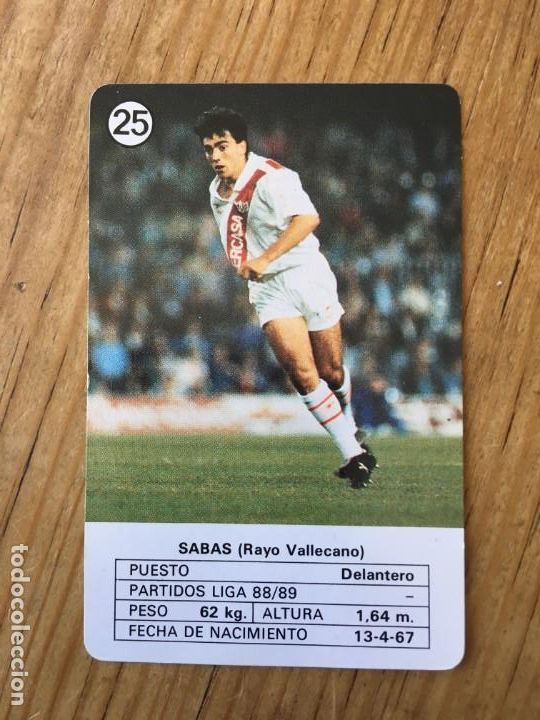Coleccionismo deportivo: R8176 CROMO CARTA SABAS RAYO VALLECANO # 25 - Foto 1