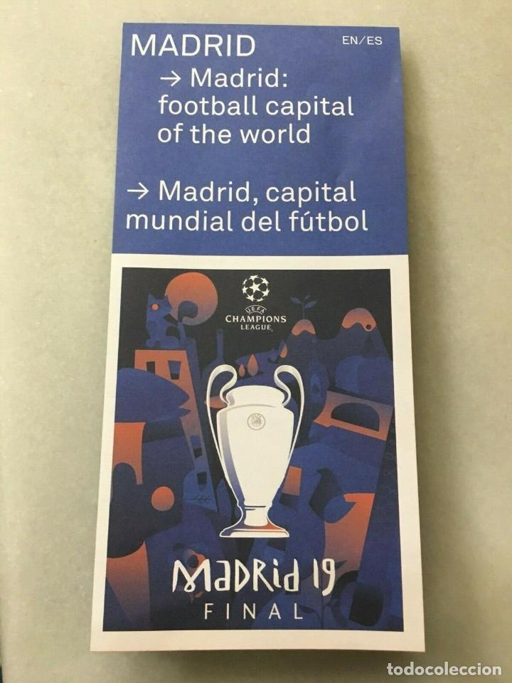 Sports collectibles: MAPA OFICIAL MADRID FINAL UEFA CHAMPIONS LEAGUE 2018 2019 LIVERPOOL TOTTENHAM