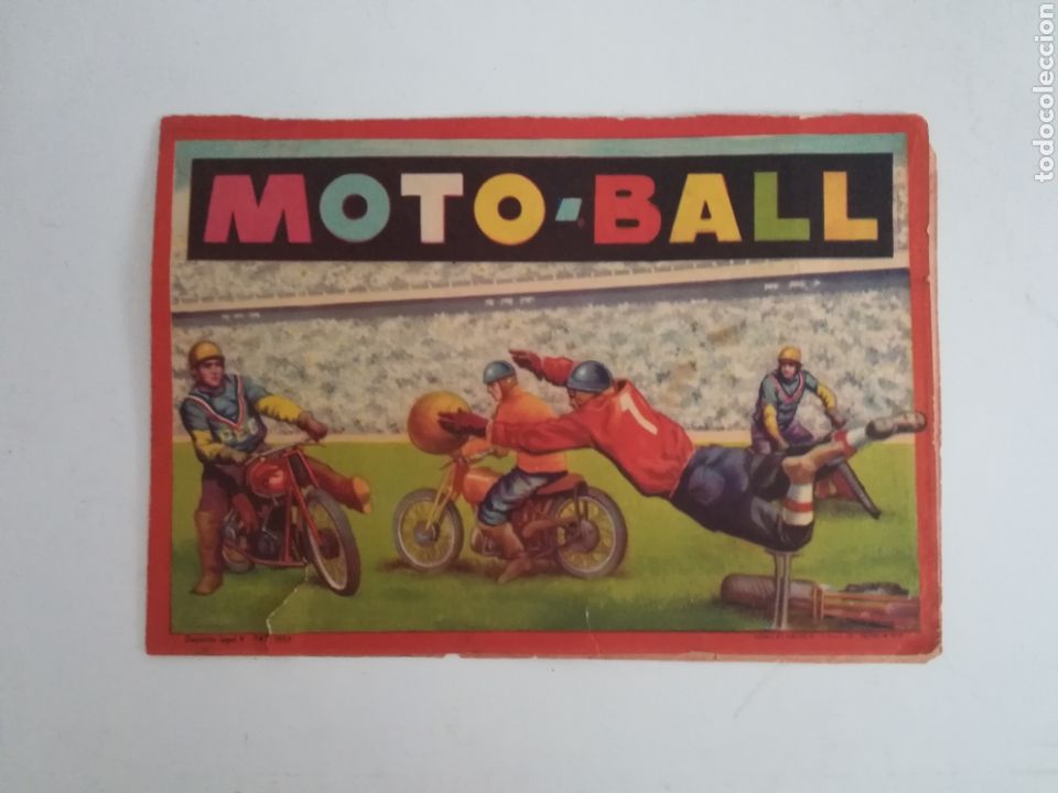 Sports collectibles: Folleto d&iacute;ptico publicidad Moto-Ball - F&uacute;tbol en moto - a&ntilde;o 1959