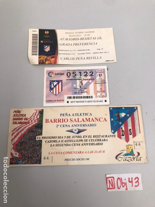 Coleccionismo deportivo: LOTE ATL&Eacute;TICO DE MADRID - Foto 1