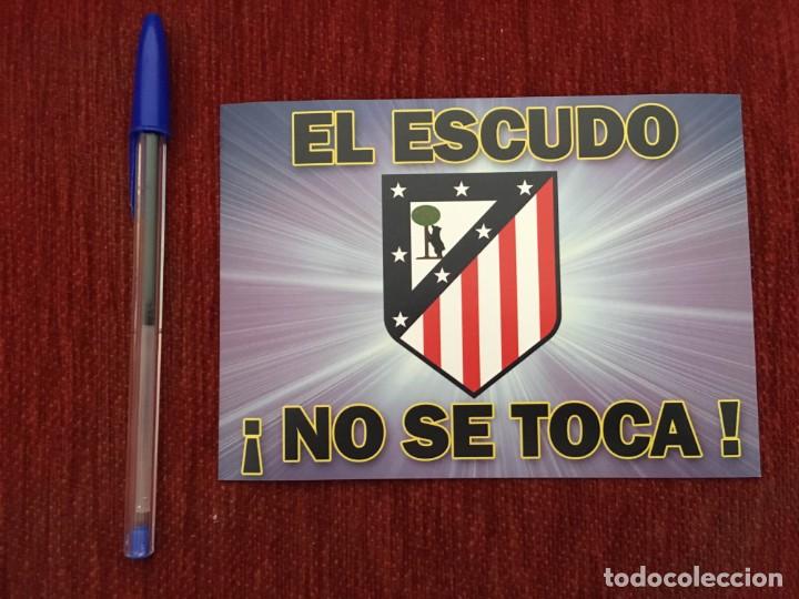 Collectionnisme sportif: R8202 PEGATINA ADHESIVO ESCUDO ATLETICO DE MADRID MI ESCUDO NO SE TOCA