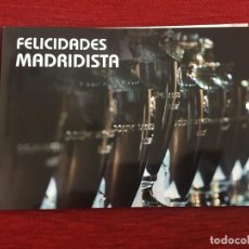 Coleccionismo deportivo: DOCUMENTO OFICIAL REAL MADRID FUTBOL CON TODOS LOS ONCE CAMPEONES CHAMPIONS CON AUTOGRAFOS JUGADORES. Lote 196256407