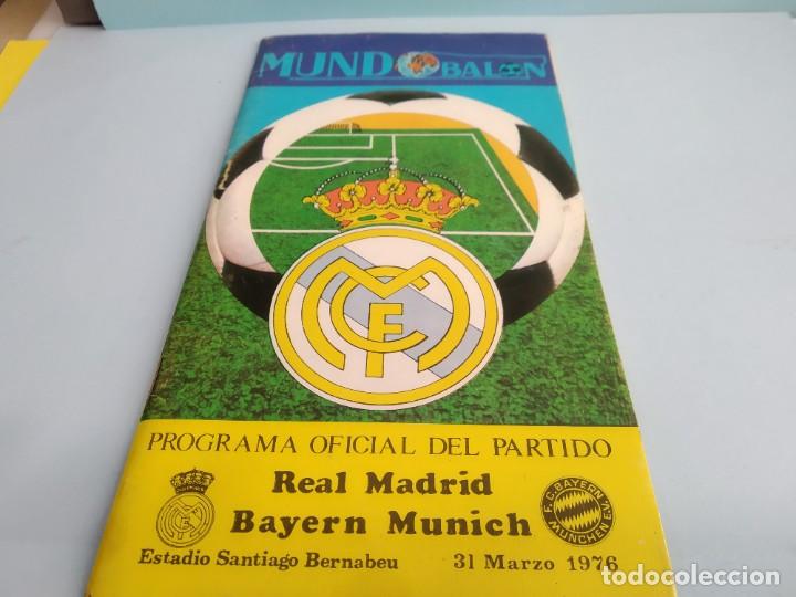 Sports collectibles: ANTIGUO PROGRAMA DE FUTBOL DEL REAL MADRID PARTIDO REAL MADRID -  BAYERN MUNICH