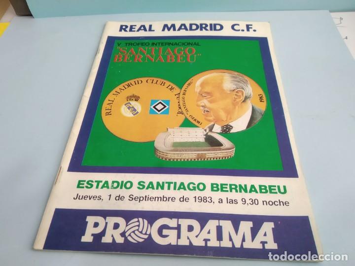 Sports collectibles: ANTIGUO PROGRAMA DE FUTBOL DEL REAL MADRID V TORNEO SANTIAGO BERNABEU