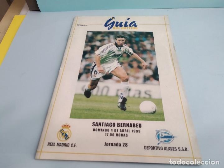 Sports collectibles: ANTIGUO PROGRAMA DE FUTBOL DEL REAL MADRID PARTIDO REAL MADRID -  ALAVES 1999
