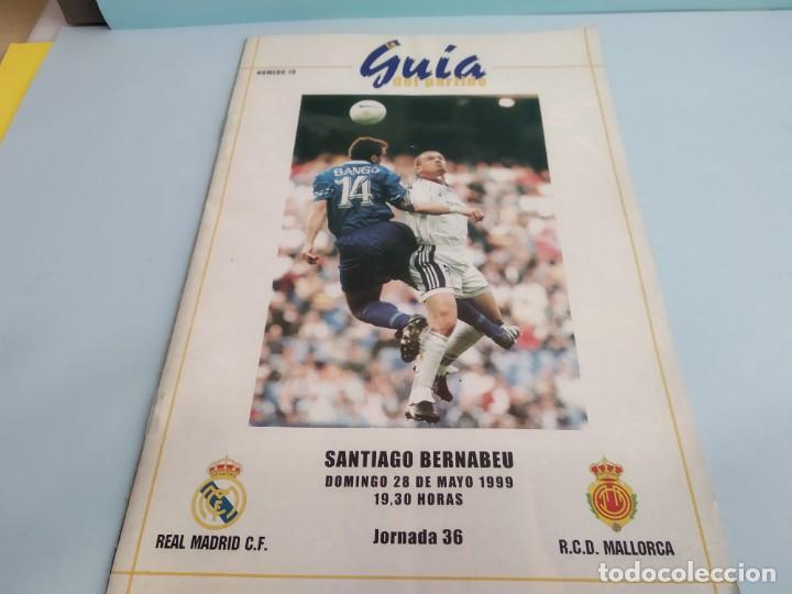 Sports collectibles: ANTIGUO PROGRAMA DE FUTBOL DEL REAL MADRID PARTIDO REAL MADRID - MALLORCA 1999