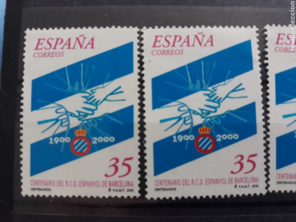 Sports collectibles: Sello centenario real club deportivo Espa&ntilde;ol Barcelona