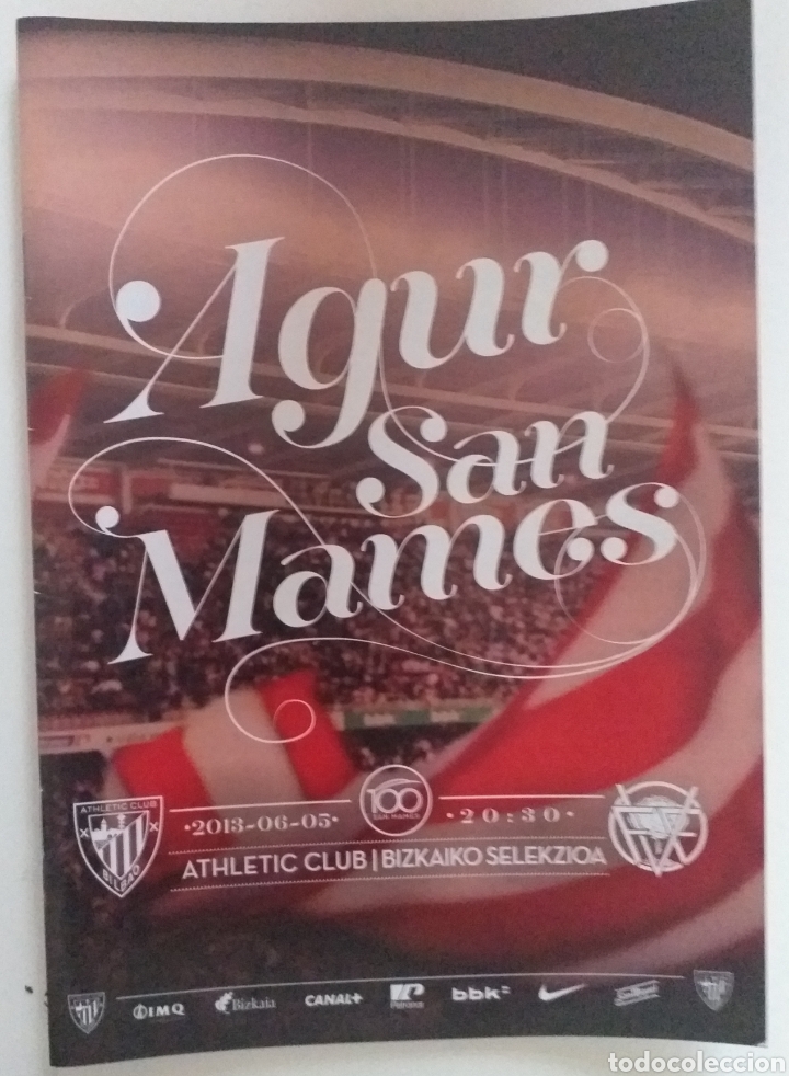 Coleccionismo deportivo: PROGRAMA DEL ULTIMO PARTIDO DE SAN MAMES ATHLETIC BILBAO 2013 - Foto 1