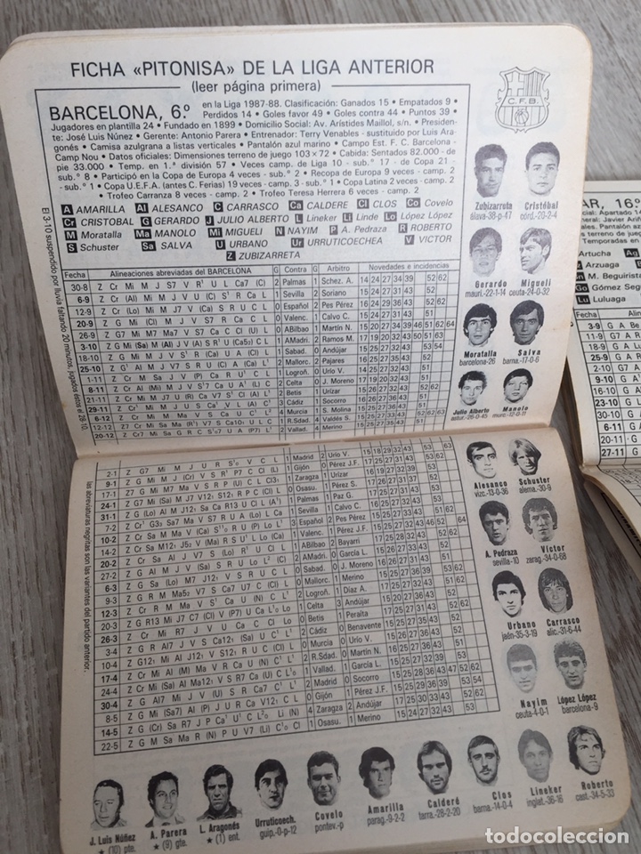 Coleccionismo deportivo: Libretos DINAMICO- estad&iacute;stica Temporada 89/90 - Foto 4