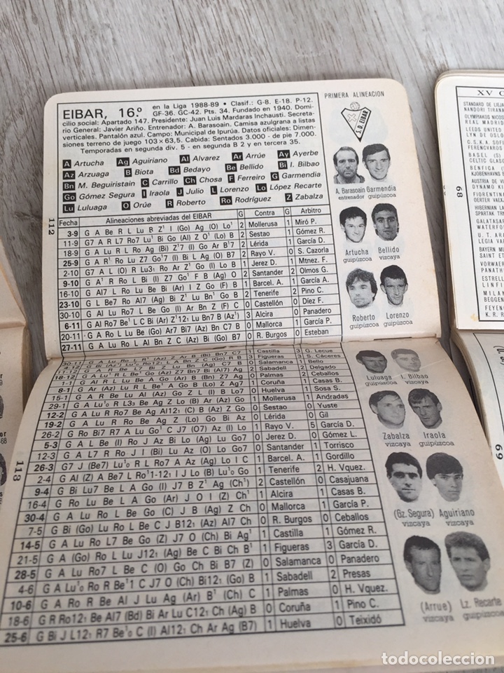 Coleccionismo deportivo: Libretos DINAMICO- estad&iacute;stica Temporada 89/90 - Foto 5
