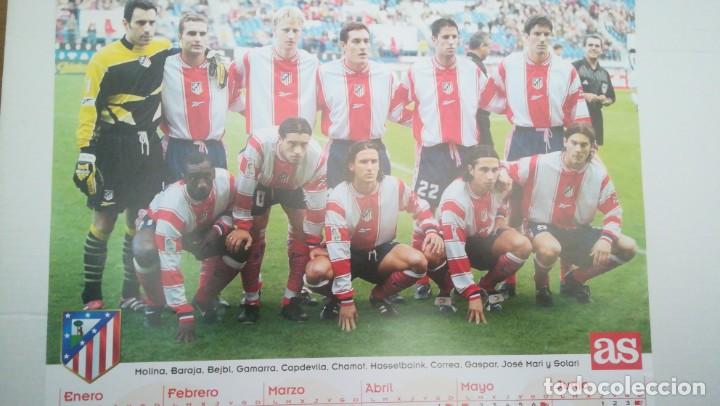 Coleccionismo deportivo: CALENDARIO ATL&Eacute;TICO DE MADRID A&Ntilde;O 2000 AT MADRID - Foto 6