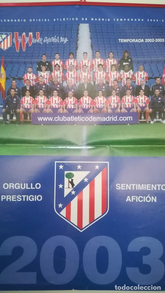 Coleccionismo deportivo: CALENDARIO ATL&Eacute;TICO DE MADRID AT MADRID A&Ntilde;O 2003 CENTENARIO - Foto 1