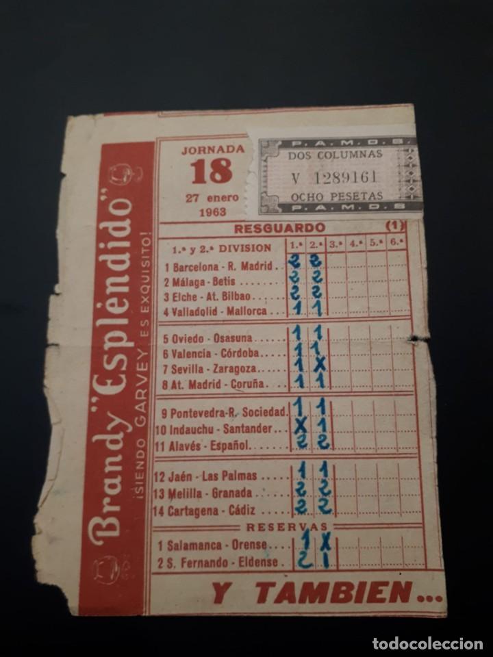 quiniela de futbol jornada 18 de 1963 Comprar en todocoleccion