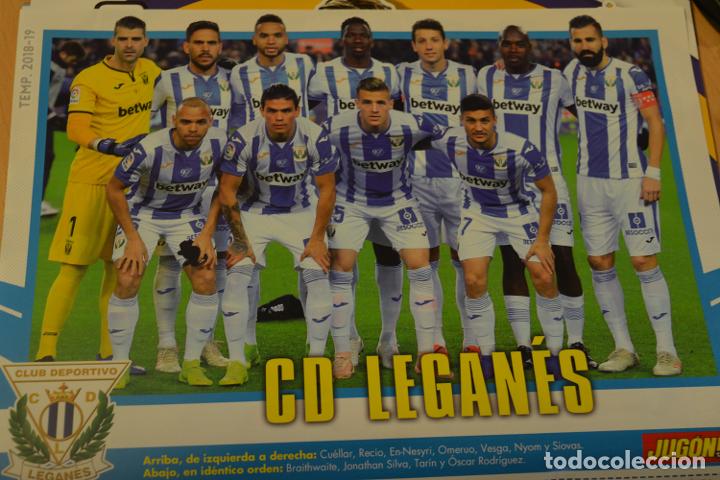 Coleccionismo deportivo: POSTER DEL CD LEGAN&Eacute;S 2018-19.)MEDIDAS 30 X 21 CMS - Foto 1