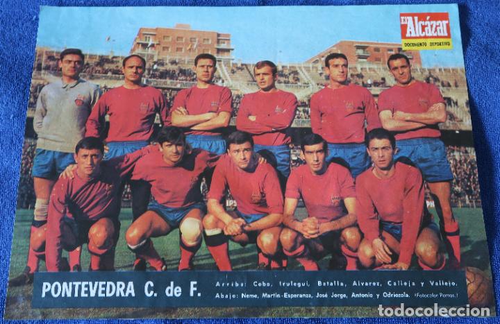 Coleccionismo deportivo: L&aacute;mina de El Alcazar - Pontevedra (1968) - Foto 1