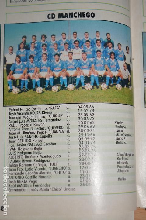 Coleccionismo deportivo: RECORTE DE DON BALON.PLANTILLA 1996-97 CD MANCHEGO - Foto 1