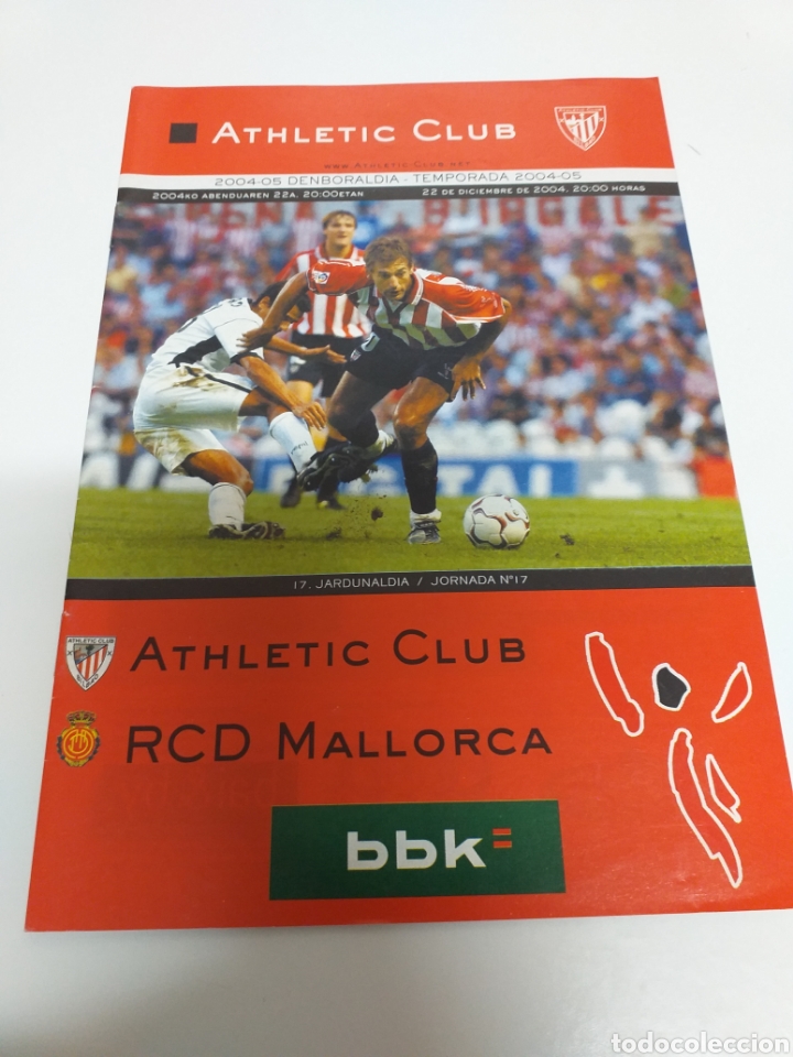 Coleccionismo deportivo: PROGRAMA ATHLETIC BILBAO MALLORCA 04 05 SAN MAM&Eacute;S - Foto 1