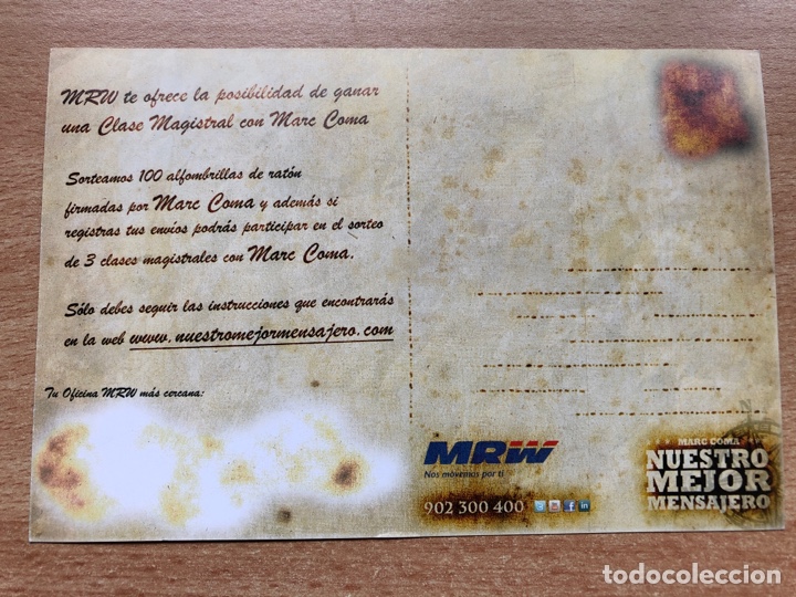 Coleccionismo deportivo: POSTAL RALLY DE LOS FARAONES. MARC COMA. - Foto 2