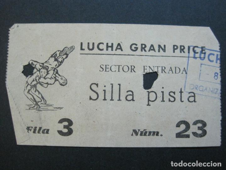 Coleccionismo deportivo: LUCHA LIBRE-BARCELONA-GRAN PRICE-PROGRAMA + ENTRADA-JULIO AÑO 1949-TABOLA-VER FOTOS-(V-20.707) - Foto 7 - 208586735