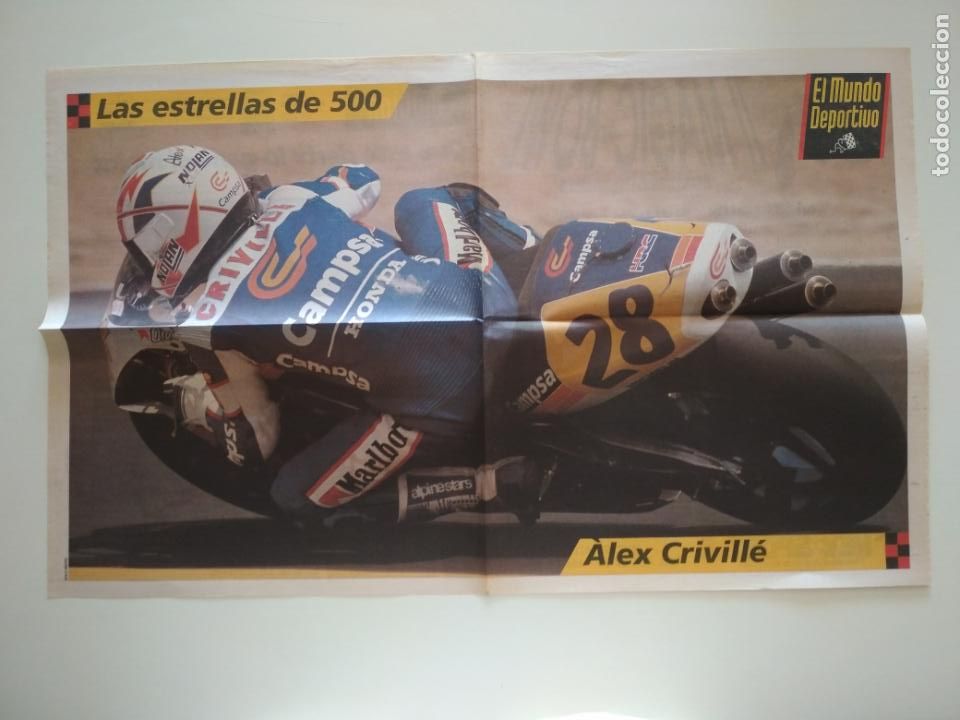 Coleccionismo deportivo: POSTER ALEX CRIVILL&Eacute; MOTOR - Foto 1
