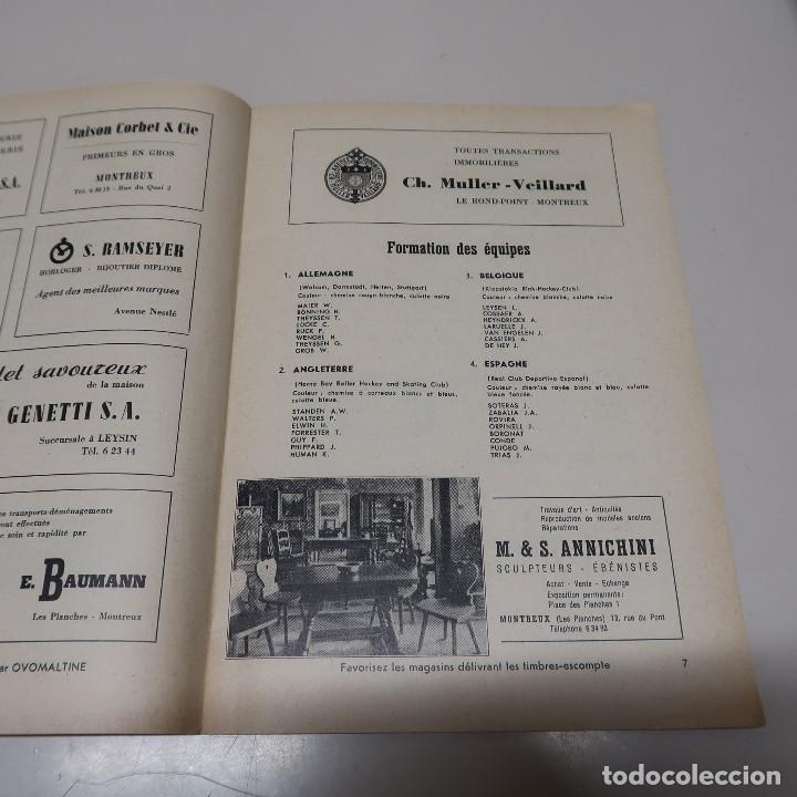 Coleccionismo deportivo: Rink-Hockey. Programme de la Coupe des Nations Challenge Aur&egrave;le Sandoz. Paques 1954 - Foto 3