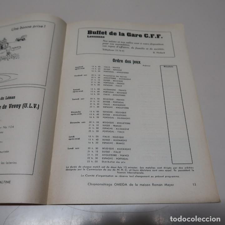 Coleccionismo deportivo: Rink-Hockey. Programme de la Coupe des Nations Challenge Aur&egrave;le Sandoz. Paques 1954 - Foto 4