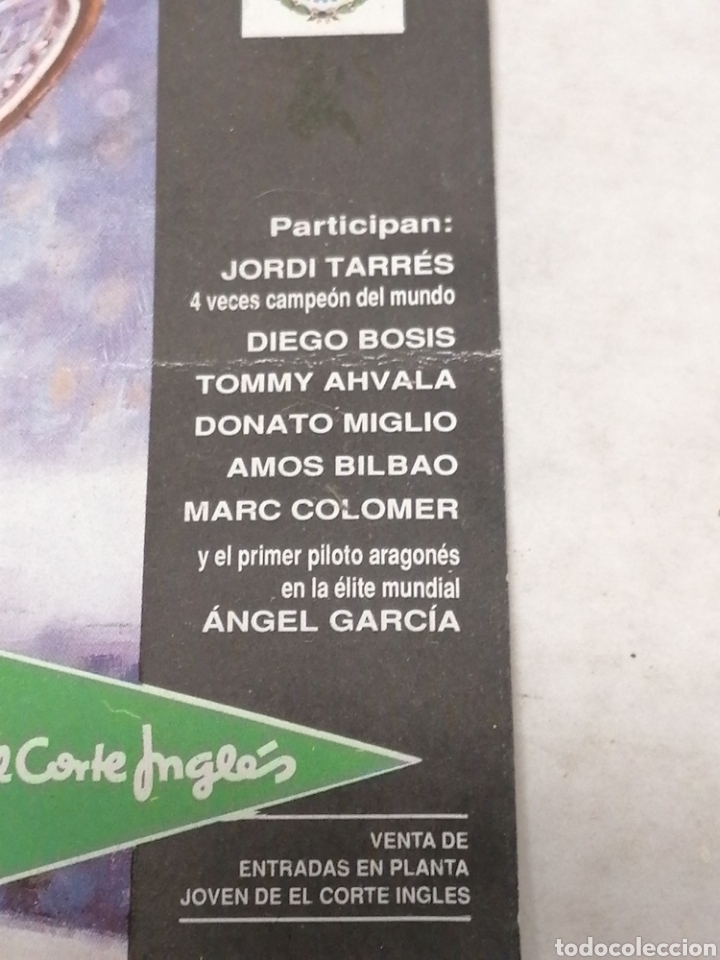 Coleccionismo deportivo: Entrada segundo Trial Indoor Zaragoza - Foto 2