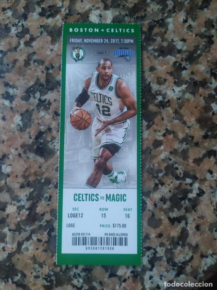 Coleccionismo deportivo: NBA entrada original BOSTON CELTICS VS RAPTORS - Foto 1