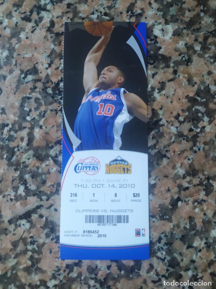 Coleccionismo deportivo: NBA entrada original LOS ANGELES CLIPPERS VS DENVER NUGGETS - Foto 1