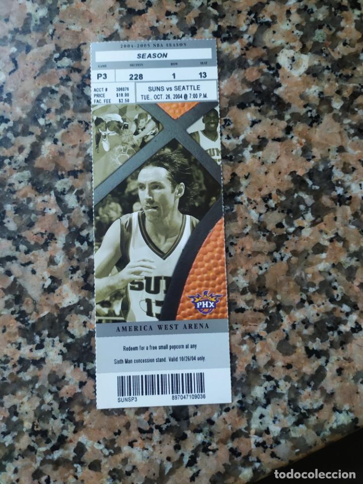 Coleccionismo deportivo: NBA entrada original SUNS VS SEATTLE - Foto 1