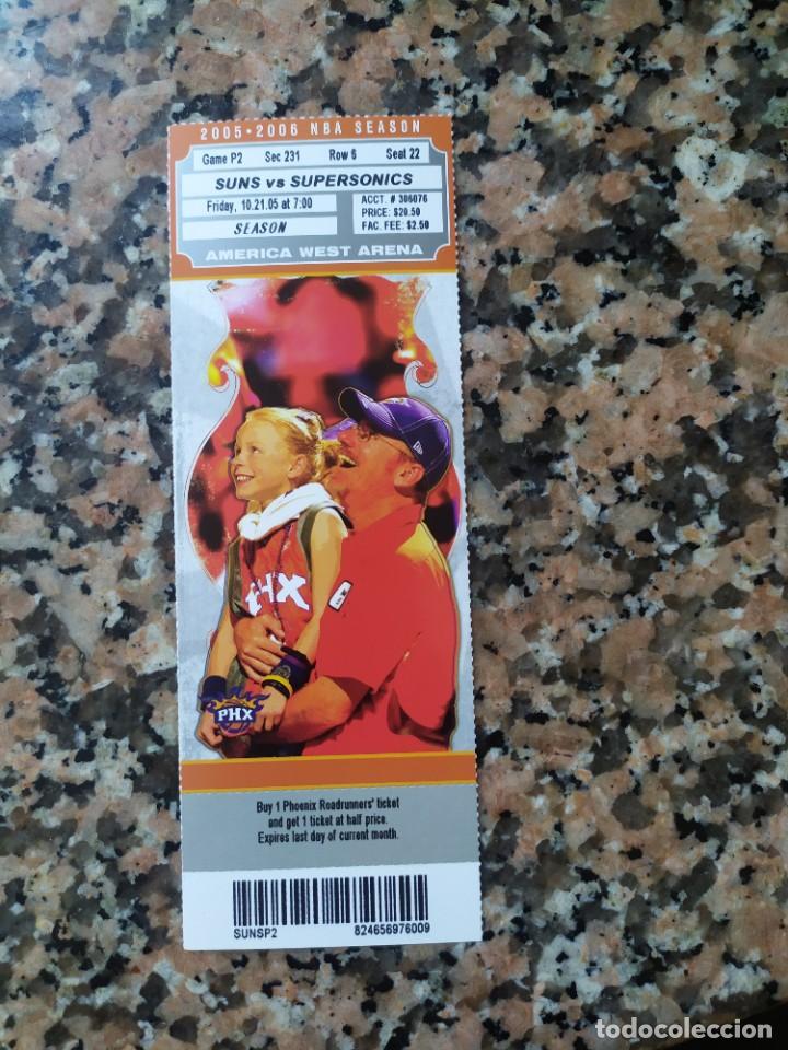 Coleccionismo deportivo: NBA entrada original SUNS VS SUPERSONICS - Foto 1