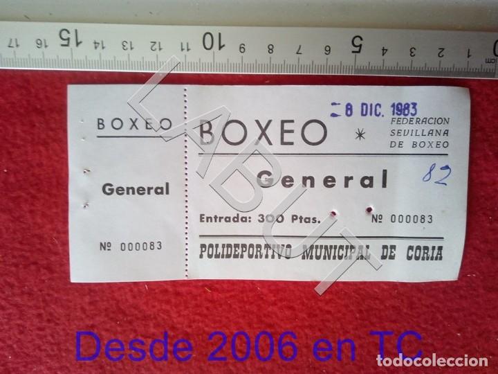 Coleccionismo deportivo: CORIA PABELLON MUNICIPAL ENTRADA BOXEO C4 - Foto 1