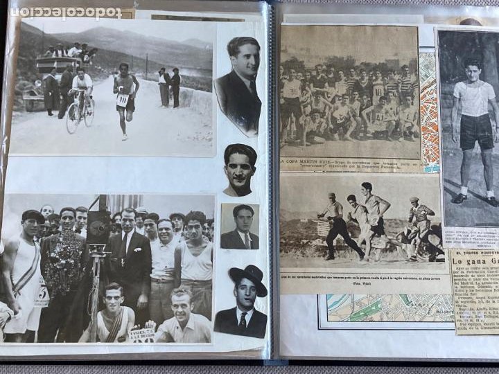 Coleccionismo deportivo: ÁLBUM DE ÁNGEL DE GUZMÁN ESPINOSA - ATLETISMO AÑOS 20-30 MADRID PALENCIA PERIODISTA REPUBLICANO - Foto 6 - 215752163