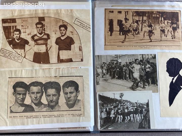 Coleccionismo deportivo: ÁLBUM DE ÁNGEL DE GUZMÁN ESPINOSA - ATLETISMO AÑOS 20-30 MADRID PALENCIA PERIODISTA REPUBLICANO - Foto 9 - 215752163