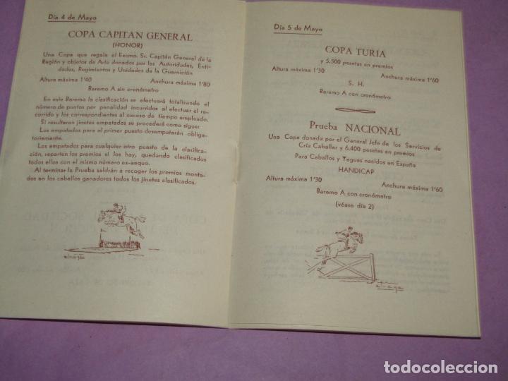 Coleccionismo deportivo: Antiguo Programa del CONCURSO H&Iacute;PICO NACIONAL en Valencia del A&ntilde;o 1955 - Foto 2