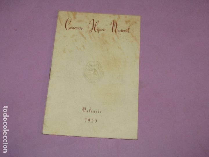 Coleccionismo deportivo: Antiguo Programa del CONCURSO H&Iacute;PICO NACIONAL en Valencia del A&ntilde;o 1955 - Foto 3
