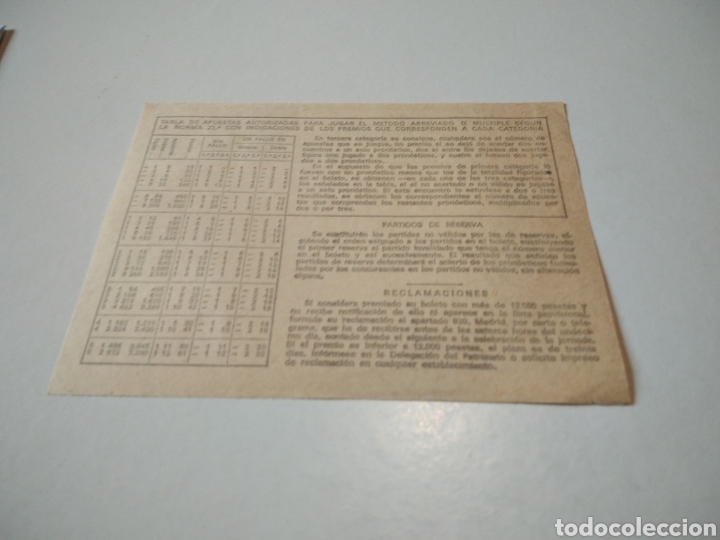 Coleccionismo deportivo: Resguardo quiniela 1980 2 division - Foto 2