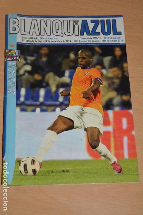 Coleccionismo deportivo: PROGRAMA DEL PARTIDO TEMPORADA 2010-11 M&Aacute;LAGA-LEVANTE UD.CON POSTER CENTRAL DE IVAN GONZ&Aacute;LEZ - Foto 1