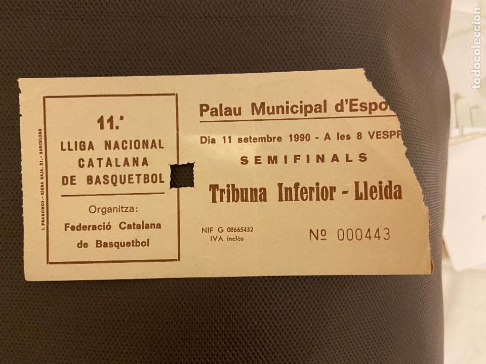 Sammelleidenschaft Sport: ENTRADA LLIGA NACIONAL CATALANA DE BASQUETBOL LLEIDA album 3